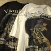 メンズTシャツアメリカンレトロトレンディメンサマーピュアコットンショートスリーブシャツルーズヨーロッパとストリートシンハーフTシャツ