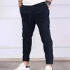 Pantalons pour hommes Hommes Casual Lin Coupe ample Jambes droites Taille élastique Pantalon Summer Beach