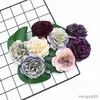 Dried Flowers 100PCS Artificial Wholesale Silk Peony Christmas Garland Wedding Wall Home Decoration Accessories Fake Rose