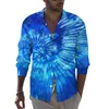 Camicie casual da uomo Trippy Hippie Y2K Camicia Uomo Trendy Retro Print Autunno Moda Camicette Manica lunga Graphic Top oversize