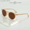 LM Małe okrągłe spolaryzowane okulary przeciwsłoneczne Kobiety mężczyźni Vintage przezroczystą ramę projektant marki Designer Kieliszki Słońca Oculos de Sol Uv400 L230523