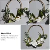 Dekorativa blommor Lily Wreath Garden Decation Hanging Ytterdörrdekorationer Realistisk utsmyckning Hoop Artificial Bride Summer