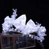 Saç klipleri moda düğün gelini taç tasarım bowknot boncuk kristal elbise prenses dönemi mücevher takı