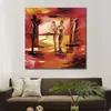 Modern Abstract Canvas Art Red Hotties Ii Pittura a olio fatta a mano Decorazione da parete contemporanea