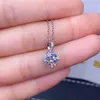 Pendant Necklaces Fashion Contracted Design Women's Cubic Zirconia Necklace Versatile Female Silver Color Wedding Jewelry R230612