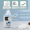 Baby Flessen # Y55B USB warme draagbare Thermoskan Zuigeling formule melk reizen verwarming set babyverzorging fles G220612