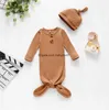 Infant Sleeping Bag Newborn Baby Swaddle Blanket hat 2 pcs Wrap Toddler Cotton Cartoon Sleeping Sacks Toddler Photography Prop