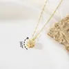 Anhänger Halsketten Mode Dekompression 360 drehbare Phoenix Halskette für Frauen personalisierte Opal Pfau Schmuck Geburtstagsgeschenk Mädchen R230612