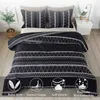 Ensembles de literie 23PCS Ensembles de couverture de lit matelassés avec étui Tissu doux Boucles d'angle Ensembles de literie Boho Style Home Textile Bed Quilt Set Z0612