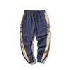 Big Sale Men's Pants Duyit Summer Color Matching Buckle Chinese Style Elastic Midje Youth Men's Large Size Retro Casual