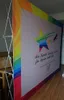 Quality Sublimation printing Stretch Fabric recycling pop up Backdrop banner Stand