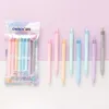8pcs Macaron Colors Pen Set Colore delicato 0.5mm Penne a sfera Roller Pennarello Liner Materiale scolastico per ufficio Dolce ragazza regalo F567