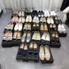 Designer sko lyx sneaker espadrilles kvinna mules bomull material casu