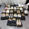 Designer but luksus trampka espadrilles kobieta mułki bawełniane materiały swobodne buty płótno prawdziwe skórzane mokasyny