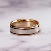 Anéis de banda Charme Casal Anéis Homens Aço Inoxidável Anéis Strass Zircão Feminino Conjunto de Anéis de Aliança de Casamento Dia dos Namorados Jóias J0612