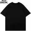 Męskie koszulki męskie T Shirt Streetwear Star Shadow Graphic T-shirt Hip Hop Zagraniczny Harajuku Tshirt Cotton Unisex Tops TEE Black Red White 230612