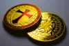 1 oz med Red Emalj Knights Templar Collectable Coins Challenge Coins