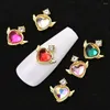 Nail Art Decorations 10pcs Love Heart Charms Luxury Crystals Diamonds Jewelry Heart/Water-drop Shape Alloy Rhinestones Supplies