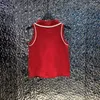 Débardeurs pour femmes Camis Designer Summer New College Style Casual Polyvalent Réduisant l'âge et Minceur Bouton en métal à une rangée Polo sans manches Top Tank 8NT0