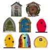Decorazioni da giardino Porta delle fate Adorabili mini porte in legno in miniatura Accessori in miniatura