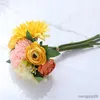 Kurutulmuş Çiçekler Karnaval Simülasyon El Tutma Küçük Buket İpek Gül Sahte Arifik Çiçek Ev Oturma Odası Masa Düğün Dekorasyonu