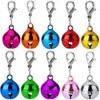 10/PCS Cat Dog Collare Campane Charms, Colorato Animale Domestico Piccolo con Fermagli, Accessori Collare per Animali Domestici, Festival Festa Artigianato Fai Da Te Decorazione