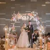 Decoração de festa Balão Círculo de Metal Tamanho Grande Arco de Flores para Aniversário Proposta de Casamento Fundo Mariage