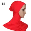 Whole- 1pc 43x45cm plus size Modal Muslim Under Scarf Hat Cap Bone Bonnet Hijab Islâmica Head Wear Neck Chest Cover pick 20 col2210