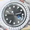 Herenhorloge diamanten horloge automatisch mechanisch uurwerk saffier roestvrij stalen band vouwsluiting waterdicht horloge 40 mm