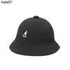 Kangol 2023 new round top breathable mesh fisherman's hat light and comfortable kangaroo hat sunscreen versatile