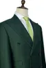 Suits 2023 Dark Green Classic Peak Lapel tuxedos groom wedding men suits mens wedding suits tuxedo costumes de smoking pour hommes men