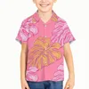 Chemises décontractées pour hommes Plantain Trop Plantain Modèle Enfants Kid Boy Fashion Hawaiian Shirt Male Colorful imprimé plage Aloha Hawaiana