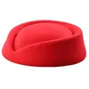 Berets Stewardess Pillbox Hat Teardrop Fascinator Base Multi-Color Für Live-Streaming