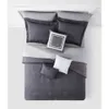 Bettwäsche-Sets, graues 10-teiliges Bett-in-einer-Taschen-Bettdeckenset mit Laken, Queen-Bettwäsche-Set Z0612
