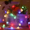 Strängar 30 m 30 LED -stränglampor glödlampor Batteri Kraft koppartråd Garland Fairy Light Outdoor Lamp Birthday Christ Christmas Decoration