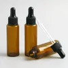 Storage Bottles 24pcs/lot 30ml Amber Glass Dropper Bottle For Essential Oil E Liquid Massage Pipette