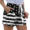 Star Print Shorts 4 juillet Casual Trump Summer Respirant Quick Dry Cool Women's Street Clothing Pantalones Cortos 2023 P230606