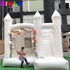 Playground Mini Small Inflatable Bouncer Combo Bouncy Castle Wedding Kids Toddler White Bounce House With Slide For Sale