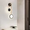 Стеновые лампы Длинные цинцины для чтения Нико де Парде Огни комнаты Черное открытое освещение милая светодиодная аппликация