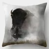 Pillow 45x45cm Case Home Decor Pillows Covers Sofa Bedroom Wild Animal Lion Horse Tiger Pillowcase