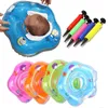 Uppblåsbara flottörrör Dubbelhandtag Säkerhetssäte Flytande Uppblåsbar Baby Swimming Aquatic Toy Swim Ring P230612