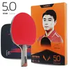 Bord Tennis Raquets Loki Rxton R-Series 567 Star Table Tennis Racket Carbon Balance Offensiv Ping Pong Racket Professional Hollow Handle 230612