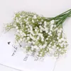 Flores decorativas Mini 60 Cm DIY Flor de aliento de bebé artificial Gypsophila Planta de silicona falsa Decoración del banquete de boda Arreglo para el hogar