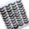 Makeup Tools Mixed 20 Par 100% Real Mink Eyelashes 3D Natural False Lashes Soft Eyelash Extension Kit Cilios 230612