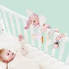 Rattles Mobiles Cute Elephant Baby Toys Mobile On The Bed Bell Stroller Toy Soft Animal Rattle Plush Infant Mobile Bed Stretching Educationa Toy 230612