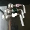 Fabricación de pipas de vidrio para fumar Bongs soplados a mano Wok de calabaza curvada