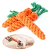 Carrot Shaped Knot Ropes Pet Dog Toys Chew Cat Toy Safe Toys for Small Dogs Molar Biting Playing Products Dog Accessories