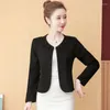 Women's Jackets 2023 Spring And Autumn Women's Coat Ity Fashion Lace Bead Short Ladies Jacket Versatile Shawl Elegant Tops