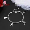 Charm Armbanden Echt 925 Sterling Zilver Zirconia Roman Mensen Ontwerp Armbanden Verjaardagsfeestje Geschenken Hot Selling Voor Vrouwen Meisjes Z0612