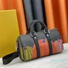 Designer Mens Handbag Waterdrop Tote Bags Monograms Pumpkin Coated LeAhter Crossbody Technique Double Handle Bag